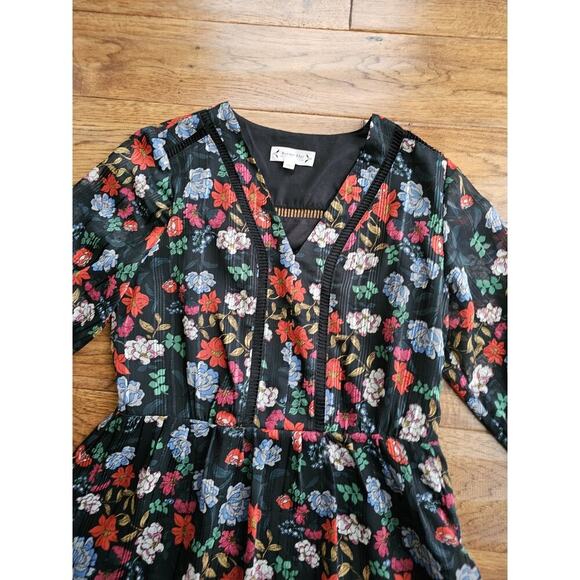 Nanette Lepore Lined Sheath Floral Dress Women's Size 4 Bohemian Peasant - Picture 2 of 10